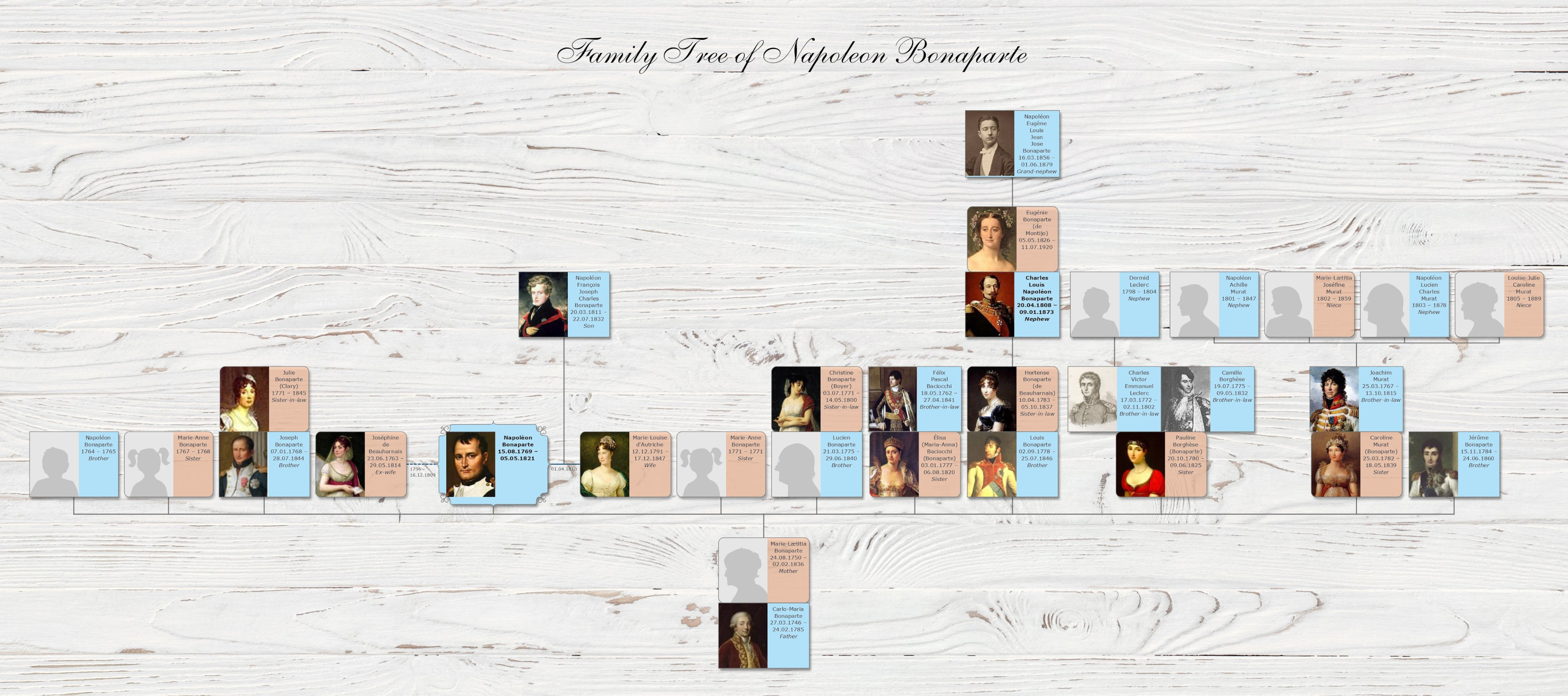 Family tree of Napoleon Bonaparte
